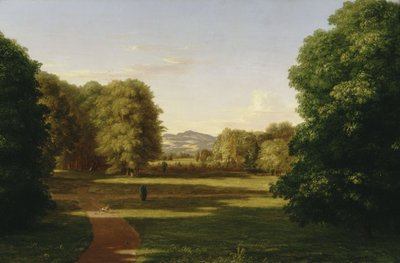 Giardini della dimora signorile Van Rensselaer da Thomas Cole