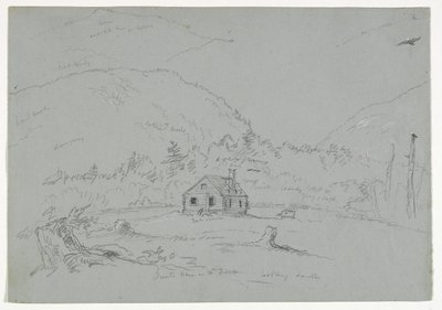 Casa a Mount Desert, c.1844 da Thomas Cole