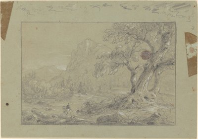 Studio per "Il guado di montagna" da Thomas Cole
