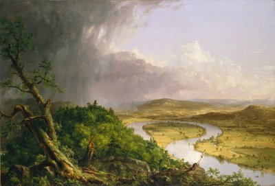 Vista dal Monte Holyoke, Northampton, Massachusetts, dopo un temporale—The Oxbow da Thomas Cole
