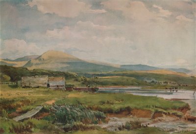 Scena fluviale con cottage, c1887 da Thomas Collier