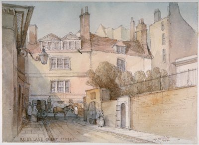 Bride Lane, Città di Londra da Thomas Colman Dibdin