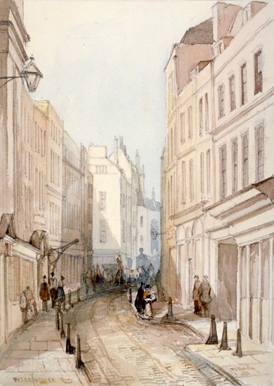 Paternoster Row, Città di Londra da Thomas Colman Dibdin