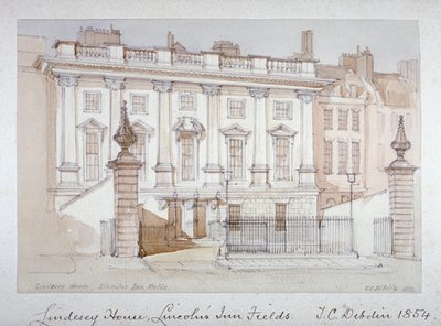 Veduta di Lindsey House, Lincoln