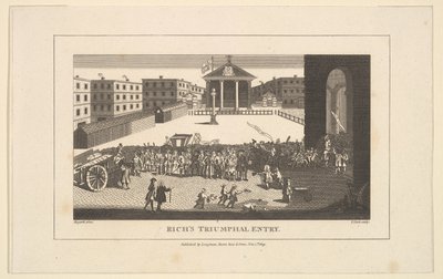 La gloria di Rich, o il suo ingresso trionfale a Covent Garden, dicembre 1732, 1 novembre 1809 da Thomas Cook
