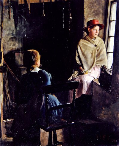 Interno di un cottage, Newlyn (1884) da Thomas Cooper Gotch