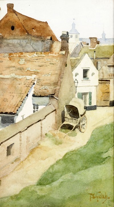 Una Stradina di Villaggio, c.1880 da Thomas Cooper Gotch