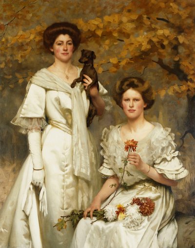 Hilda e Margaret, Figlie del Professor Sir Edward Poulton, F.R.S., circa 1905 da Thomas Cooper Gotch