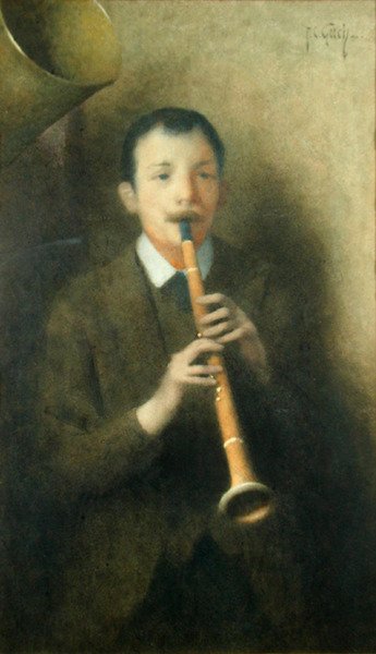 Il clarinettista, c.1892 da Thomas Cooper Gotch