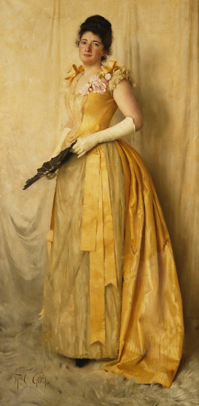 La Signora in Oro - Un Ritratto di Mrs, circa 1891 da Thomas Cooper Gotch