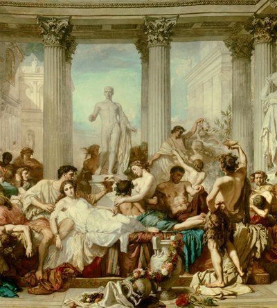 (dettaglio) I Romani della Decadenza, dipinto di Thomas Couture (1815-1879) da Thomas Couture