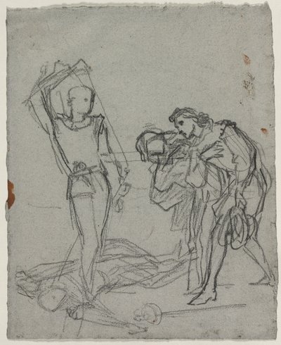 Duello dopo il Ballo in Maschera (recto) da Thomas Couture
