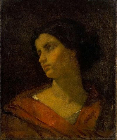 Testa di donna, studio da Thomas Couture