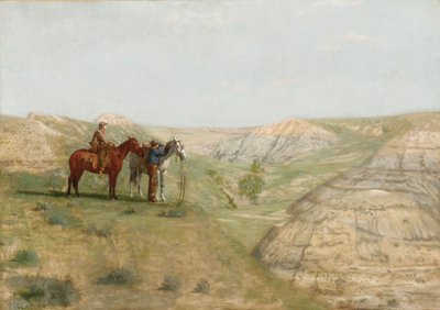Cowboy nelle Badlands da Thomas Cowperthwait Eakins