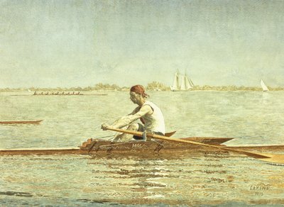 John Biglin in un singolo scafo, 1873 da Thomas Cowperthwait Eakins