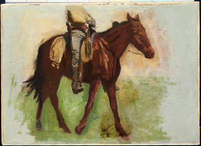 Schizzo per "Cowboys nelle Badlands" da Thomas Cowperthwait Eakins