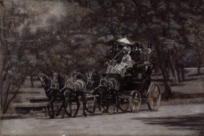 The Fairman Rogers Four-In-Hand (A May Morning in the Park) 1899 (olio su tela) da Thomas Cowperthwait Eakins