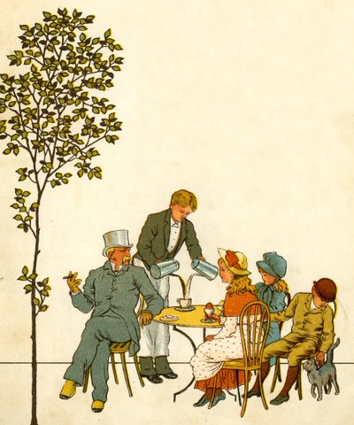 Caffè fuori dal parco a Parigi alla fine del XIX secolo da Thomas Crane