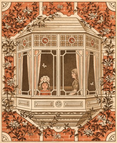 Vita domestica: bambini alla finestra a bovindo da Thomas Crane
