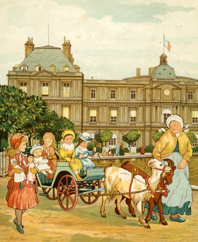 Giardini del Lussemburgo, giro in capra per bambini da Thomas Crane