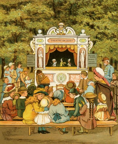 Spettacolo di Punch e Judy nei Giardini delle Tuileries da Thomas Crane