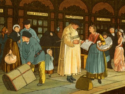 Piattaforma del treno alla stazione nel nord della Francia da Thomas Crane