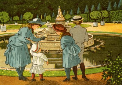 Giardini di Versailles, con fontane da Thomas Crane