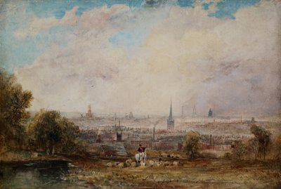 Vista lontana di Birmingham da Thomas Creswick