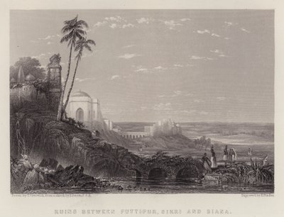 Rovine tra Futtipur, Sikri e Biana da Thomas Creswick
