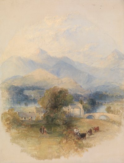 Vista dalla Casa di Mr. Southey, Keswick da Thomas Creswick