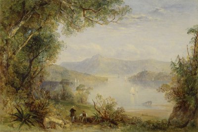 Vista sul fiume Hudson da Thomas Creswick