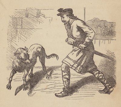 Llewellyn e il suo cane da Thomas Dalziel