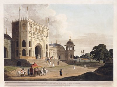 Porta di una moschea costruita da Hafiz Ramut, Pillibeat da Thomas Daniell