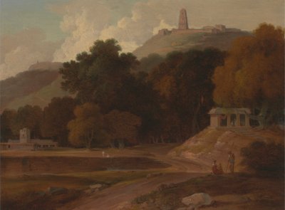 Paesaggio collinare in India da Thomas Daniell