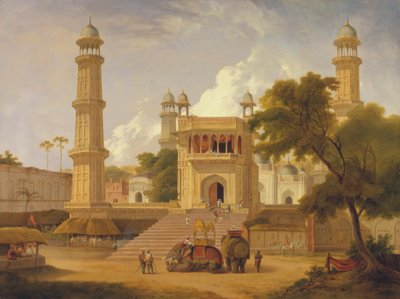 Tempio indiano, detto la moschea di Abo-ul-Nabi, Muttra da Thomas Daniell