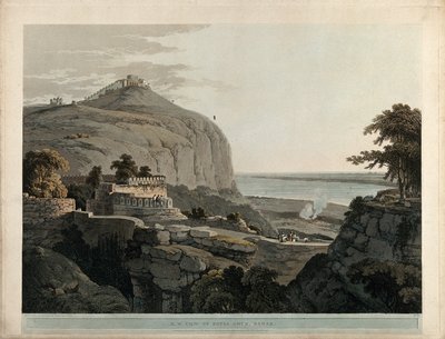 Vista da nord-ovest di Rotas Ghur, Bahar da Thomas Daniell