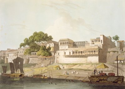 Parte della città di Patna, sul fiume Gange, da 