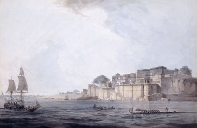 Ramnagar, vicino a Benares [Varanasi], Uttar Pradesh, c. 1788-9 da Thomas Daniell