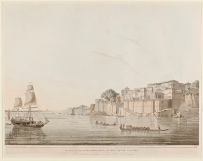 Ramnugur, vicino a Bernares, sul fiume Gange da Thomas Daniell