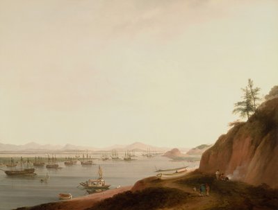 Navigazione sul fiume Whampoa da Thomas Daniell