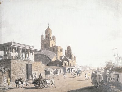 Scena di strada, da "Vedute di Calcutta" di Thomas Daniell, 1786-1788 da Thomas Daniell
