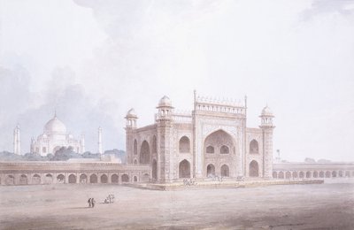 Il portale del Taj Mahal, Agra, Uttar Pradesh da Thomas Daniell