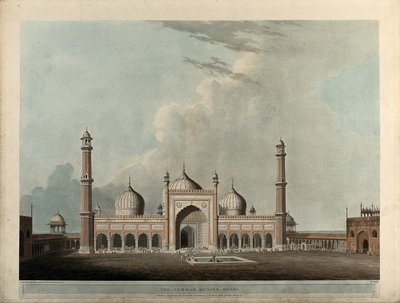 Il Jummah Musjed, Delhi da Thomas Daniell
