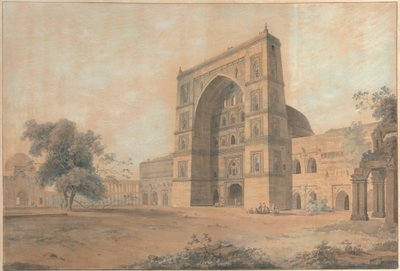 La moschea di Juanpore costruita da Sultan Hussain Sherki da Thomas Daniell
