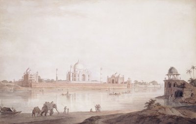 Il Taj Mahal, Agra, Uttar Pradesh, 1789 da Thomas Daniell
