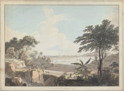 Veduta del fiume Canton, vicino a Whampoa, Cina da Thomas Daniell