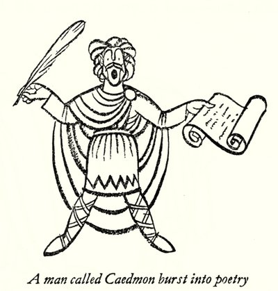 Caedmon (litografia) da Thomas Derrick