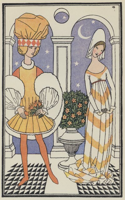 Illustrazione per Il Decamerone di Boccaccio (litografia a colori) da Thomas Derrick