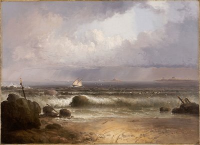 Tempesta in arrivo (Spiaggia di Nahant con un acquazzone estivo) da Thomas Doughty