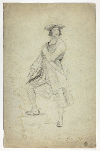 Studio per Uomo in Piedi con Fascia e in Posa Drammatica da Thomas Duncan